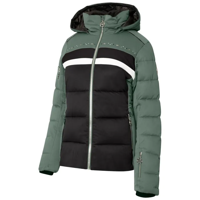 Dare 2b Waterproof Jackets Crystallize Padded Ski Jacket Duck Green 8211 Women