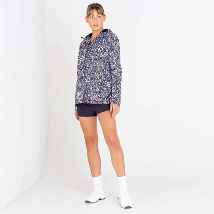 Dare 2b Waterproof Jackets Deviation II Waterproof Jacket Black White Dot Print 8211 Women