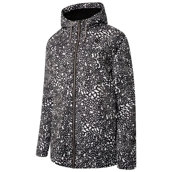 Dare 2b Waterproof Jackets Deviation II Waterproof Jacket Black White Dot Print 8211 Women