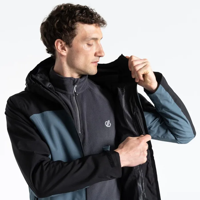 Dare 2b Waterproof Jackets Diluent Era Waterproof Jacket Orion Grey Black 8211 Men