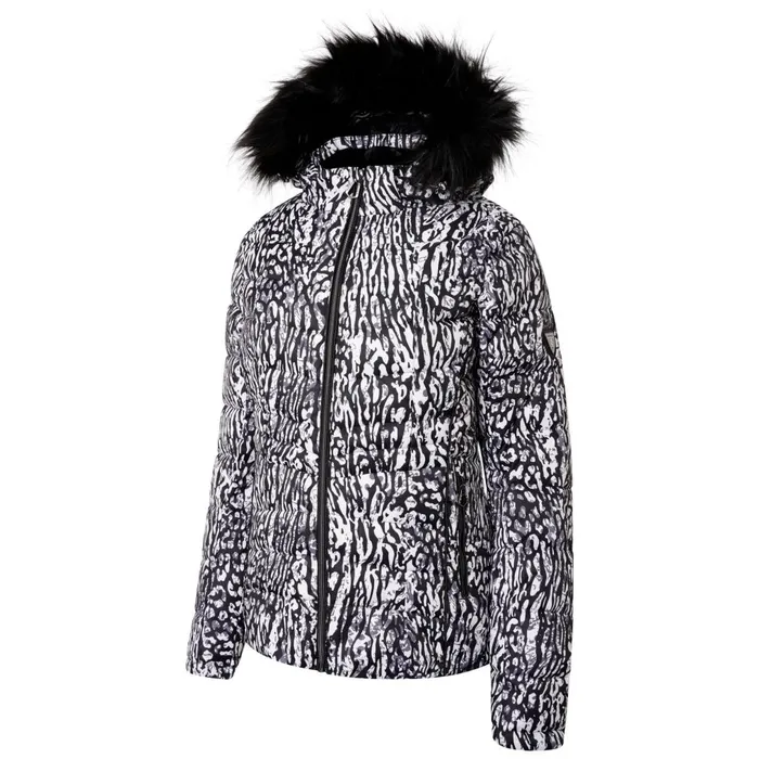 Dare 2b Waterproof Jackets Glamorize II Waterproof Ski Jacket Black White Wild Thing Print 8211 Women