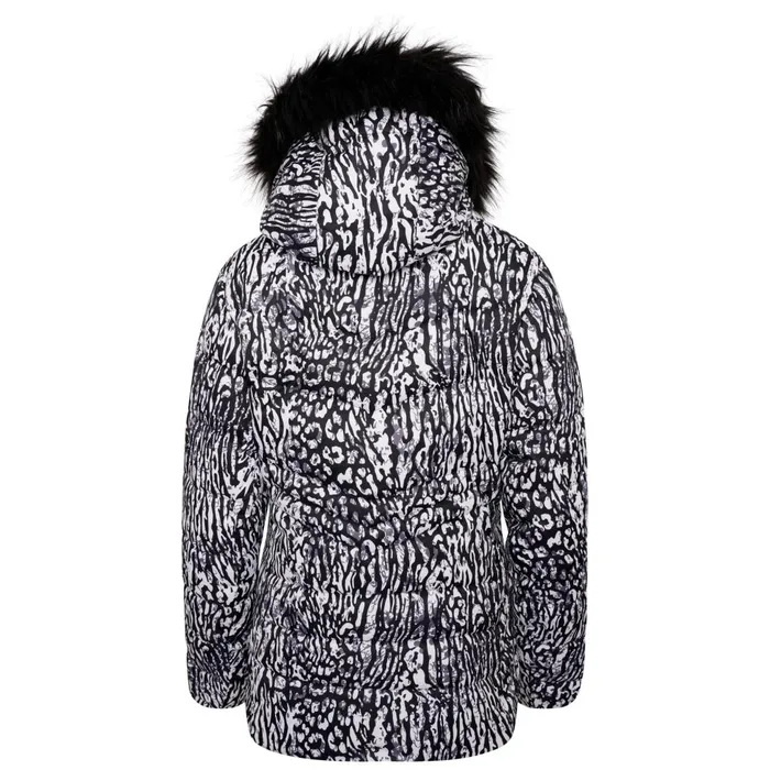 Dare 2b Waterproof Jackets Glamorize II Waterproof Ski Jacket Black White Wild Thing Print 8211 Women