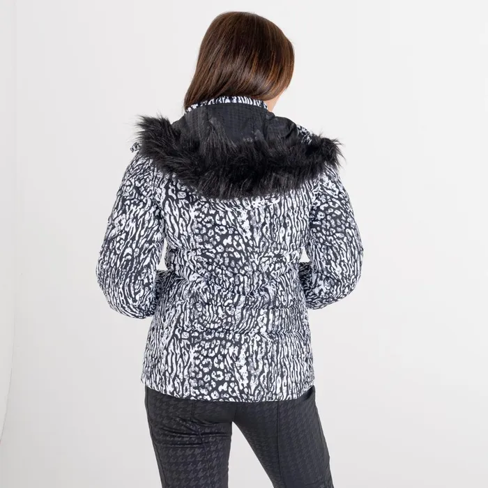 Dare 2b Waterproof Jackets Glamorize II Waterproof Ski Jacket Black White Wild Thing Print 8211 Women