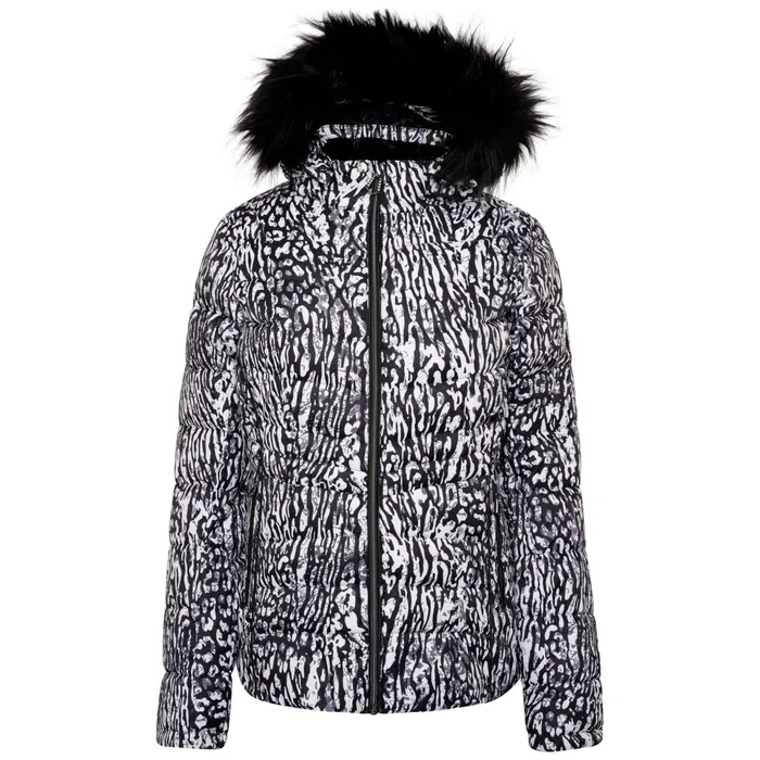 Dare 2b Waterproof Jackets Glamorize II Waterproof Ski Jacket Black White Wild Thing Print 8211 Women