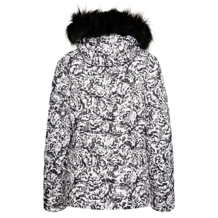 Dare 2b Waterproof Jackets Glamorize III Padded Ski Jacket Black White Leopard Print 8211 Women