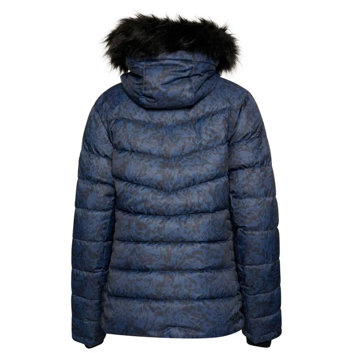 Dare 2b Waterproof Jackets Glamorize III Padded Ski Jacket Denim Leopard Fusion Print 8211 Women