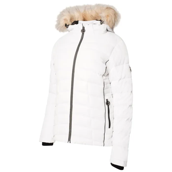 Dare 2b Waterproof Jackets Glamorize III Padded Ski Jacket White 8211 Women