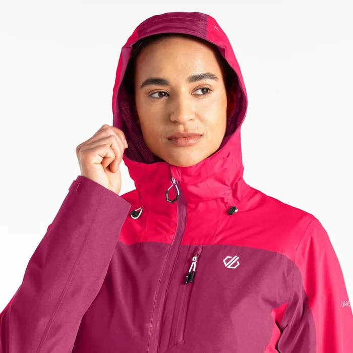 Dare 2b Waterproof Jackets Mountain Series Waterproof Jacket Berry Neon Pink 8211 Women