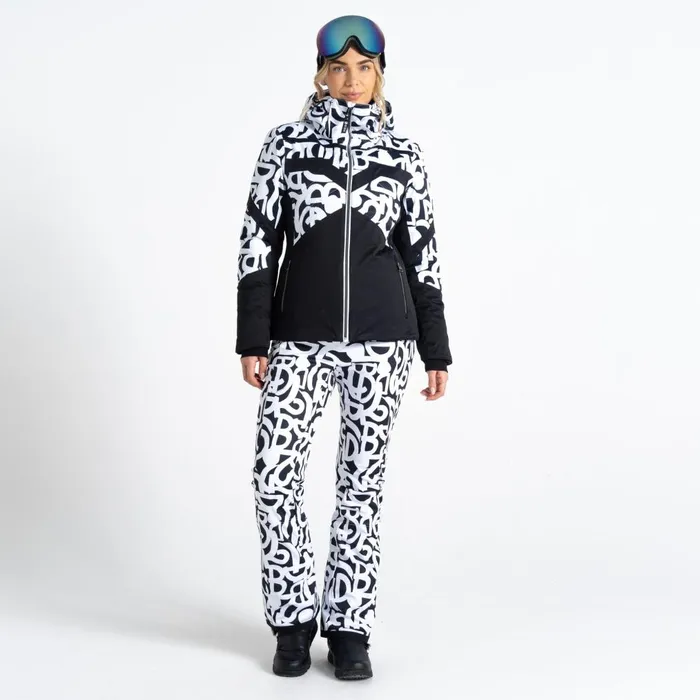 Dare 2b Waterproof Jackets Rocker Ski Jacket Black White Graffiti Print 8211 Women Dare 2b Waterproof Jackets Rocker Ski Jacket Black White Graffiti Print 8211 Women