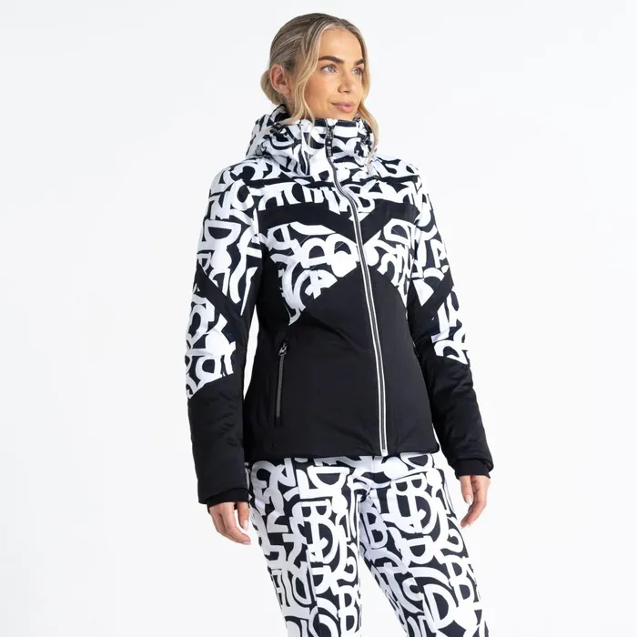 Dare 2b Waterproof Jackets Rocker Ski Jacket Black White Graffiti Print 8211 Women Dare 2b Waterproof Jackets Rocker Ski Jacket Black White Graffiti Print 8211 Women