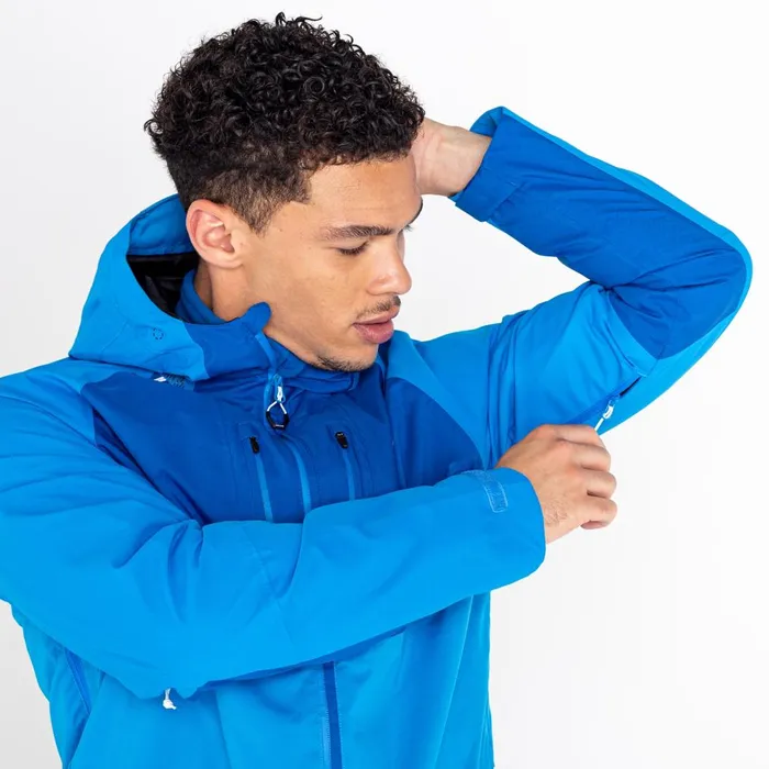 Dare 2b Waterproof Jackets Soaring II Recycled Waterproof Jacket Teton Blue Snorkel Blue 8211 Men