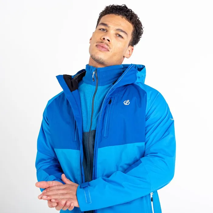 Dare 2b Waterproof Jackets Soaring II Recycled Waterproof Jacket Teton Blue Snorkel Blue 8211 Men