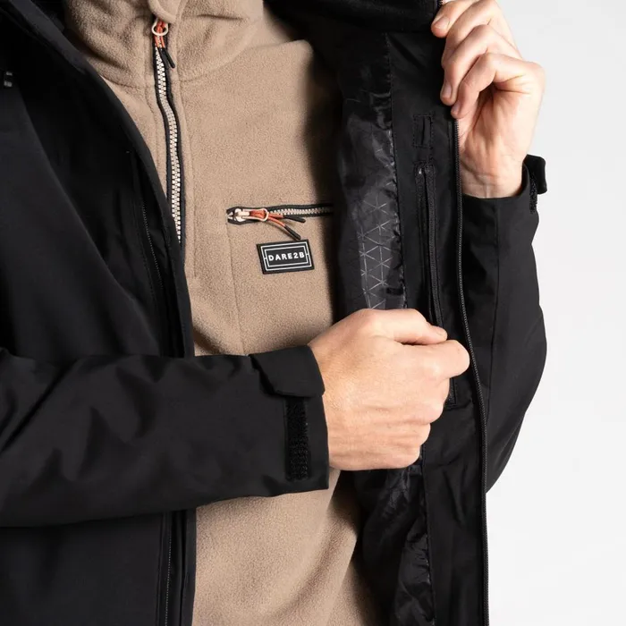 Dare 2b Waterproof Jackets Switch Out II Waterproof Jacket Black 8211 Men