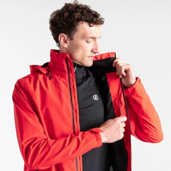 Dare 2b Waterproof Jackets Switch Out II Waterproof Jacket Seville Red 8211 Men