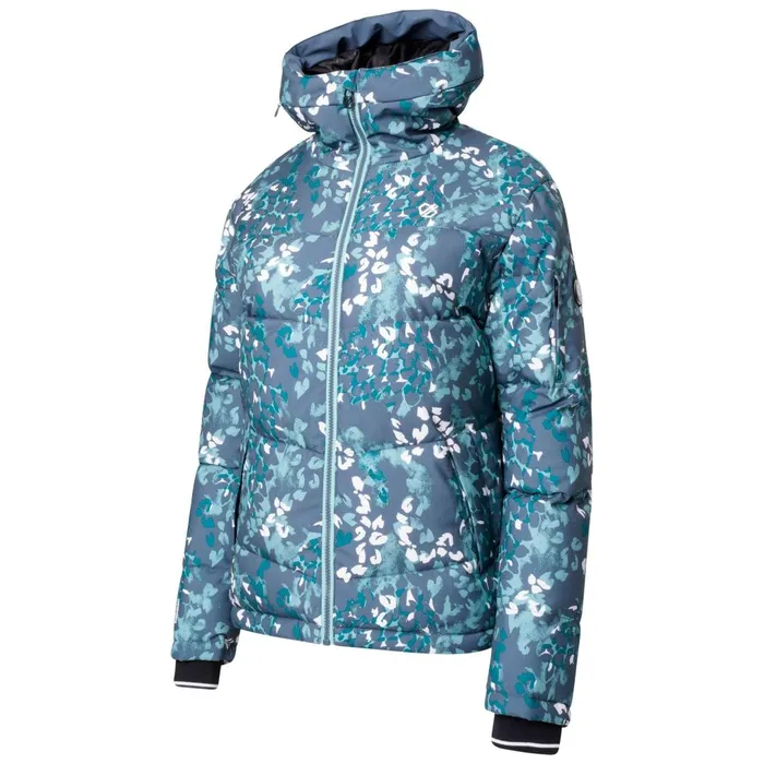 Dare 2b Waterproof Jackets Verdict Recycled Ski Jacket Canton Green Animal Print 8211 Women
