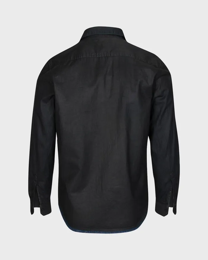 Denim Men 7 For All Mankind Signature Shirt In Coated Denim