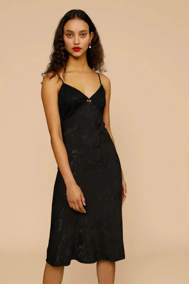 DIANE Dress Jacquard Noir Women Rouje Dresses