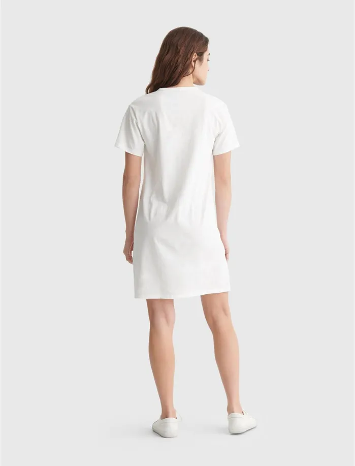 Dresses Women Lucky Brand Hendrix Graphic Tee Dress Marshmallow