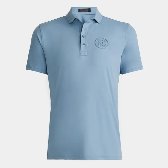 Embossed Circle G039s Tech Jersey Modern Spread Collar Polo Fjord Men GFORE Tops
