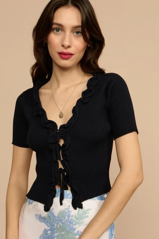 EUGENIA Cardigan Marine Uni Women Rouje Knits