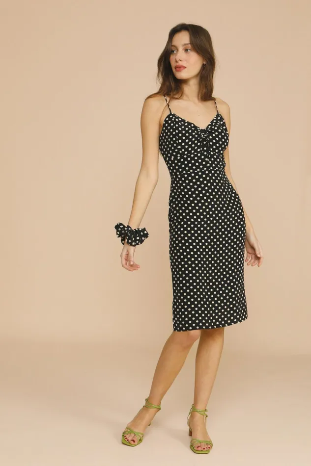 EVELYNE Dress Pois Marne Women Rouje Dresses