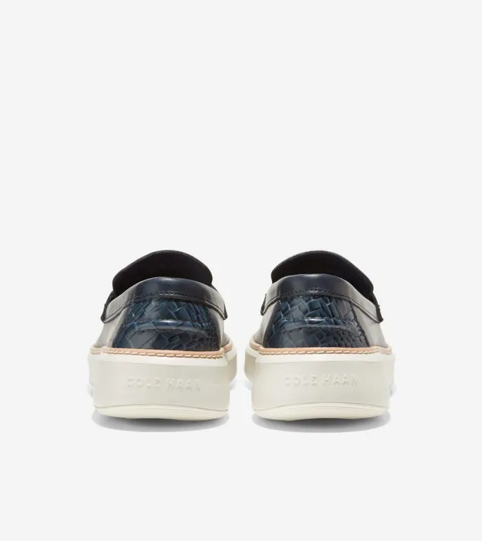 Extended Sizes and Widths Men Cole Haan GrandPr Topspin Penny Loafer Navy Ink Extended Sizes and Widths Men Cole Haan GrandPr Topspin Penny Loafer Navy Ink