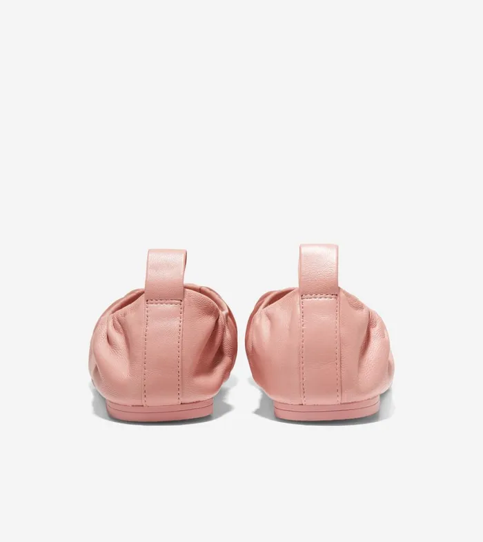 Flats and SlipOns Women Cole Haan York Soft Ballet Peony Leather Flats and SlipOns Women Cole Haan York Soft Ballet Peony Leather