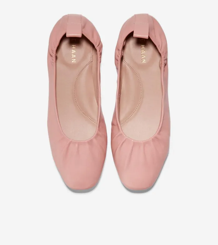Flats and SlipOns Women Cole Haan York Soft Ballet Peony Leather Flats and SlipOns Women Cole Haan York Soft Ballet Peony Leather