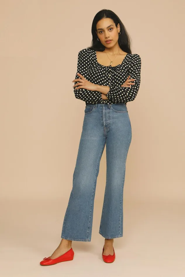 FLAVIO Top Pois Marne Women Rouje Blouses and Tops