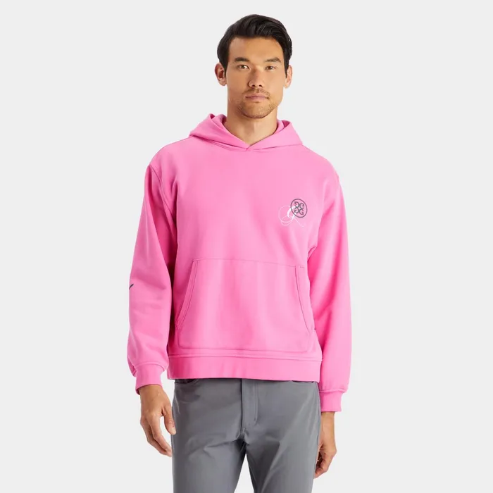 G04 Unisex French Terry Hoodie Day Glow Pink Men GFORE Tops