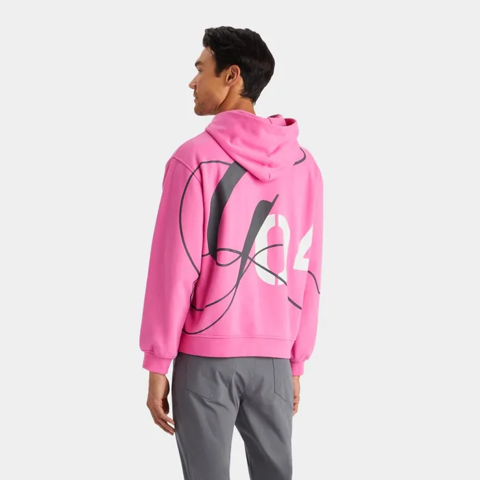 G04 Unisex French Terry Hoodie Day Glow Pink Men GFORE Tops