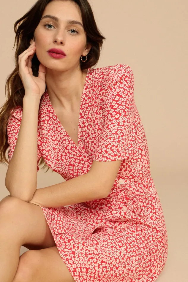 GABINETTE Dress Coquelicot Fleurette Women Rouje Dresses