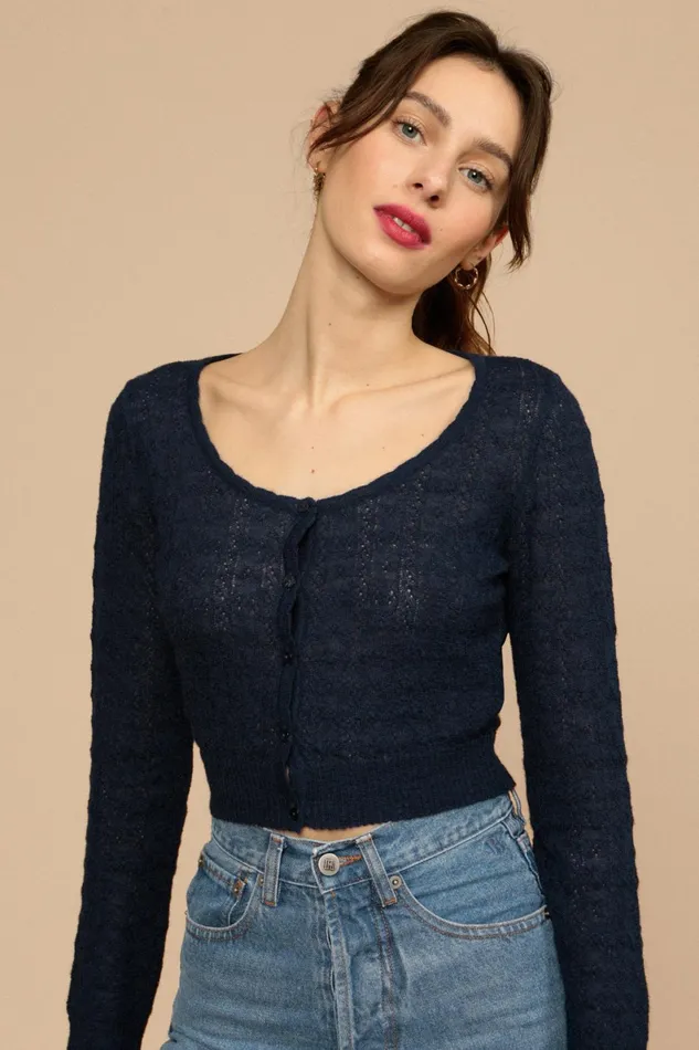 GABRIELLA Sweater Navy Women Rouje Knits