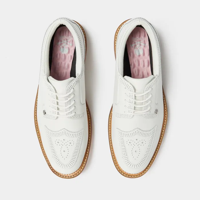 Gallivanter Leather Luxe Sole Brogue Golf Shoe Snow Men GFORE Golf Shoes