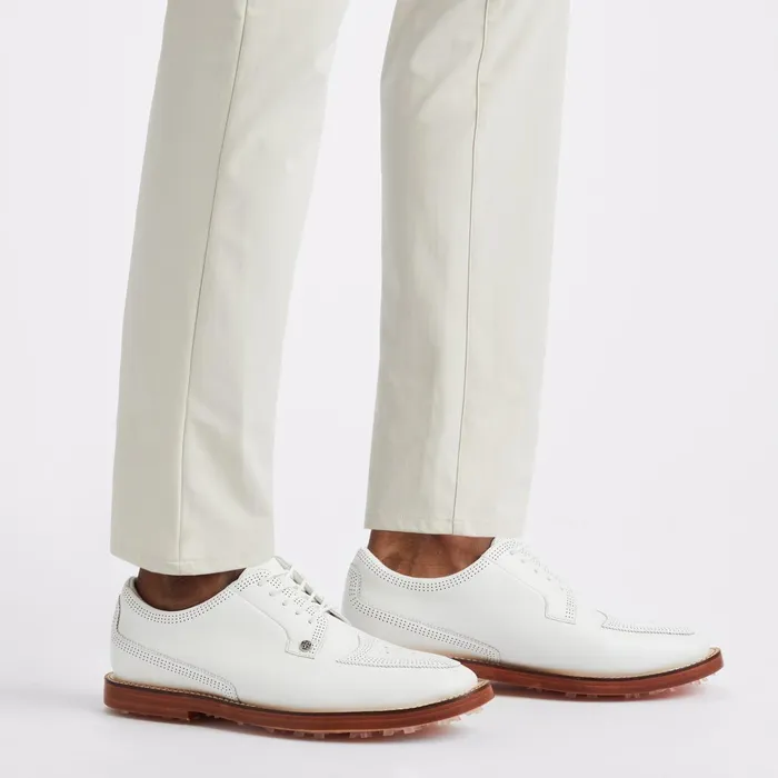 Gallivanter Leather Luxe Sole Brogue Golf Shoe Snow Men GFORE Golf Shoes