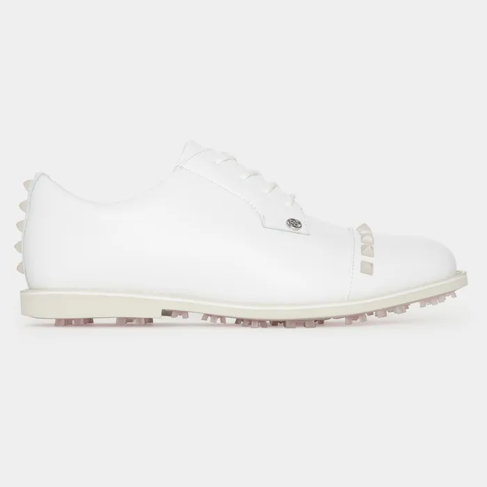 Gallivanter Leather Stud Cap Toe Golf Shoe Stone Women GFORE Golf Shoes