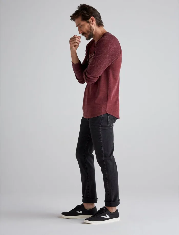 Graphic Tees Men Lucky Brand Beer Bear Thermal Port Royale