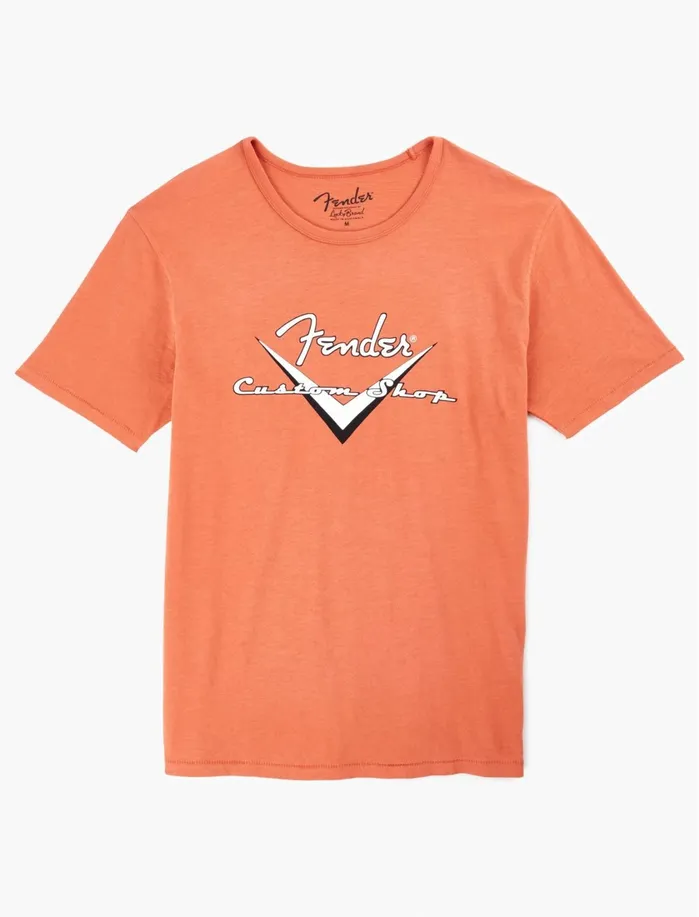 Graphic Tees Men Lucky Brand Fender Custom Shop Tee Hot Sauce