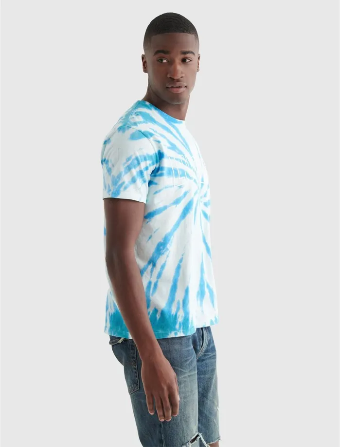 Graphic Tees Men Lucky Brand Lucky Branded Tee Blue Multi Graphic Tees Men Lucky Brand Lucky Branded Tee Blue Multi