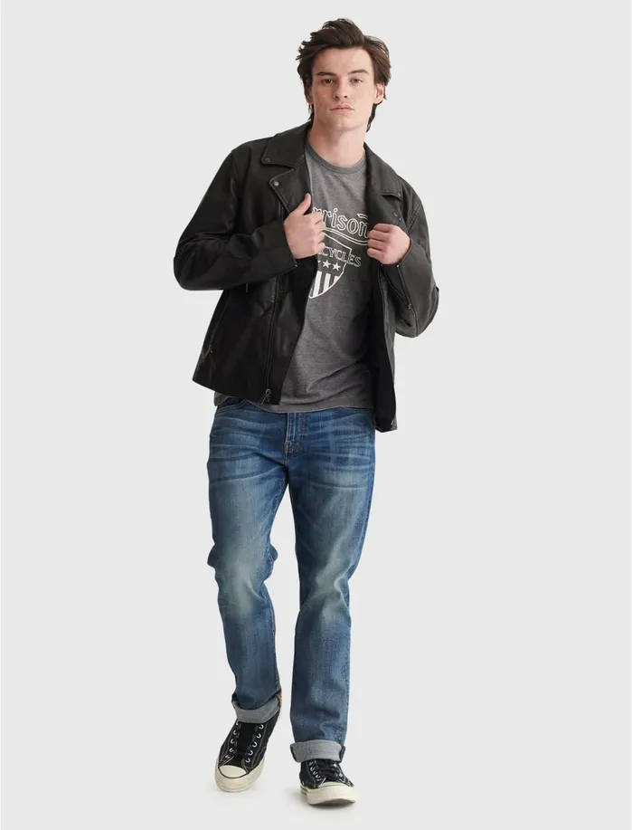 Graphic Tees Men Lucky Brand Morrison Tee Black Mountain
