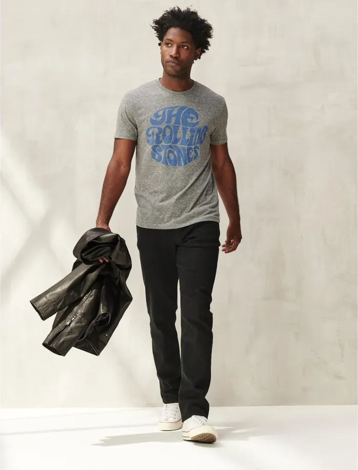 Graphic Tees Men Lucky Brand The Rolling Stones Tee Grey