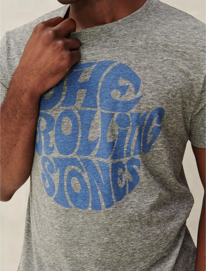 Graphic Tees Men Lucky Brand The Rolling Stones Tee Grey