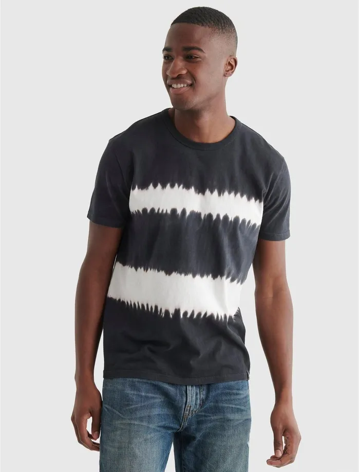 Graphic Tees Men Lucky Brand Tie Dye Crew Multi