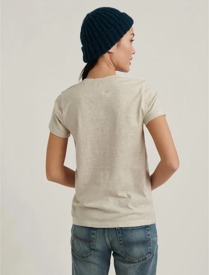 Graphic Tees Women Lucky Brand Buy The World A Coke Tee Oatmeal Heather