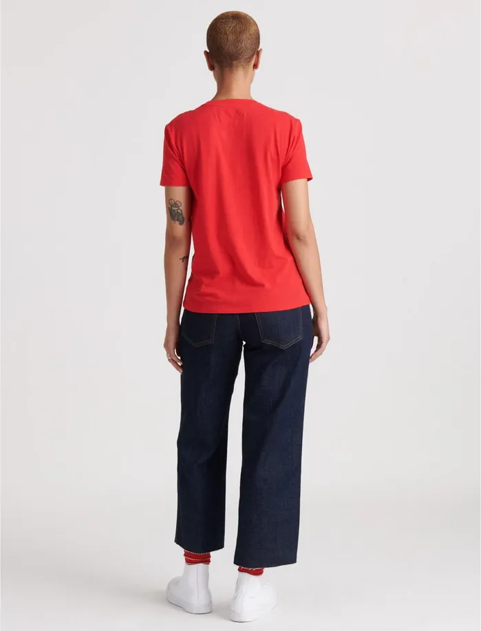 Graphic Tees Women Lucky Brand CocaCola Tee 636 Red