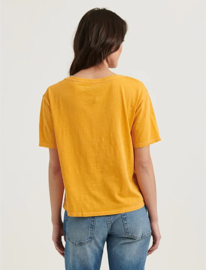 Graphic Tees Women Lucky Brand Los Angeles Cola Tee Artisan Gold