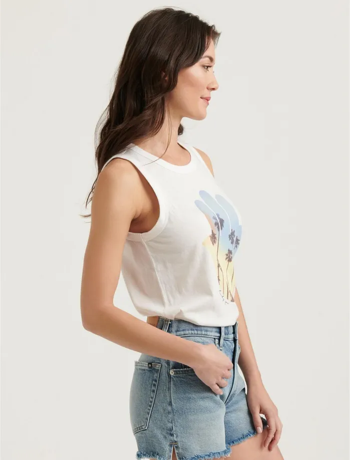 Graphic Tees Women Lucky Brand Photo Hamsa Tee Lucky White
