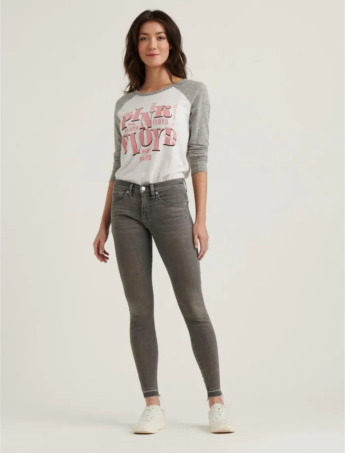 Graphic Tees Women Lucky Brand Pink Floyd In Pink Tee Lucky White