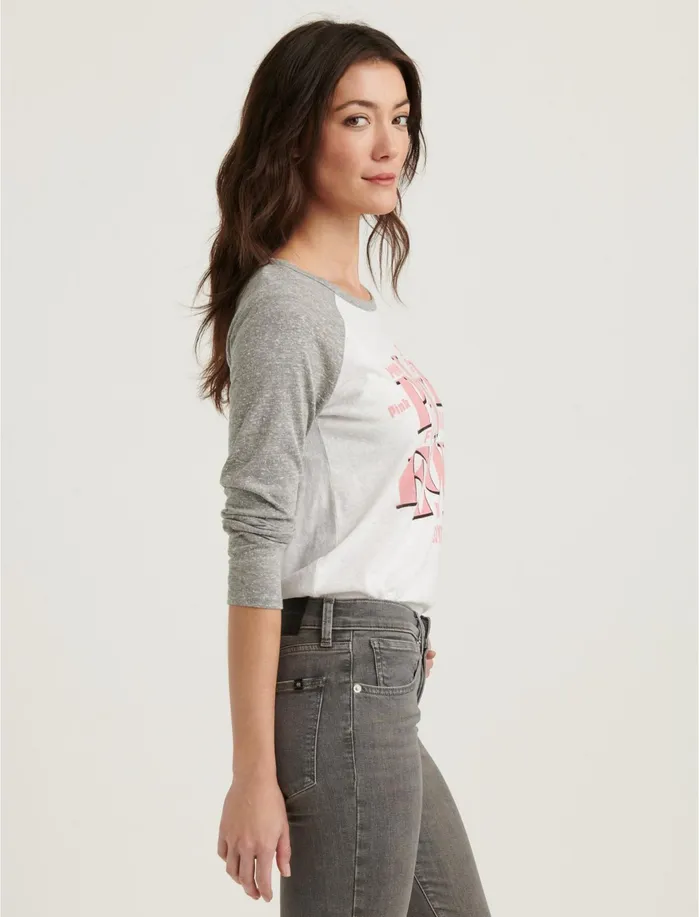 Graphic Tees Women Lucky Brand Pink Floyd In Pink Tee Lucky White