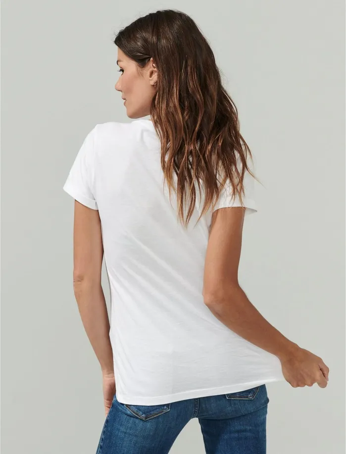 Graphic Tees Women Lucky Brand Vote Tee Bright White